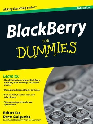 cover image of BlackBerry For Dummies